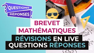 Brevet 2017  Révisions en Live de Maths  Questions Réponses  digiSchool [upl. by Annaiek]