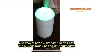 Produktbewertung BAMCOO Luftbefeuchter Mini Luftbefeuchter klein USB einstellbar Mit LedLicht AIR [upl. by Eal]