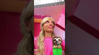 WOW BARBIE AND KEN GOT REAL 😍💕 SLOTH CANT BELIEVE HIS EYES funnyanimals sloth barbie [upl. by Yro]