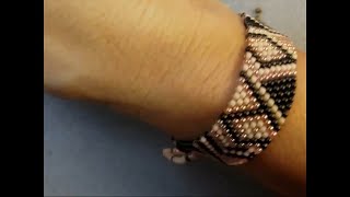 Peyote Stitch Bracelet Tutorial [upl. by Chaddie677]