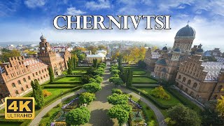 Chernivtsi Ukraine 🇺🇦  4K Drone Footage [upl. by Ojibbob]