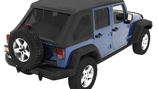 Bestop 5682335 Black Diamond Trektop NX Complete Frameless Replacement Soft Top with [upl. by Dorcy]