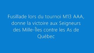 Tournoi M13 AAA présenté à Laval du 7 au 10 octobre 2022 [upl. by Wickman]