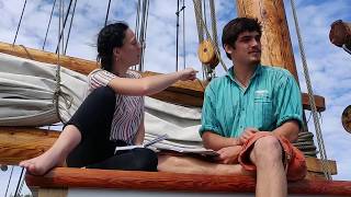 Sailing the Swedish Tall Ship Vega Gamleby in Sweden [upl. by Nahshun898]