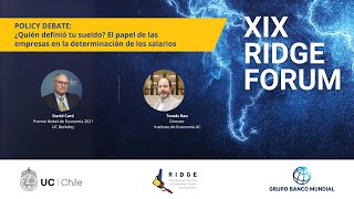 XIX RIDGE FORUM “Who sets your wage The role of firms in wage determinationquot [upl. by Atteuqcaj]