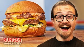 Joshua Weissman Gets a Burger Master Class  Burger Bucket List [upl. by Cletus]