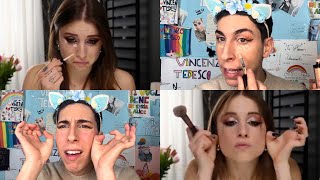 PARODIA TUTORIAL TRUCCO ANGELINA MANGO [upl. by Vasili]