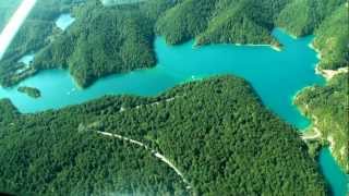 Plitvice lakes national park Croatia Short Video Panoramic Flight [upl. by Keever]