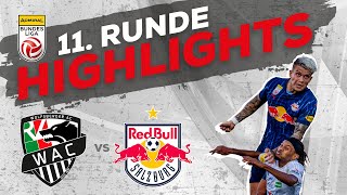 RZ Pellets WAC  FC Red Bull Salzburg 11 Runde ADMIRAL Bundesliga 202425 [upl. by Eipper480]