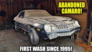 First Wash Since 1995 ABANDONED Camaro  Car Detailing Restoration [upl. by Bernie]