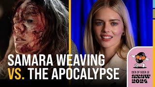 Scream Queen Samara Weaving Takes on the End of the World in AZRAEL [upl. by Moazami842]