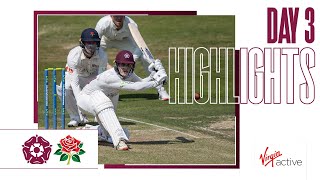 Northamptonshire v Lancashire  Day 3  County Championship Cricket Highlights [upl. by Nelyak273]