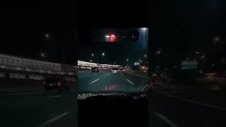 Hellcat outruns state trooper copchase cuttingupintraffic drivingatnight highspeedchase [upl. by Awra]