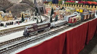 Christmas trains at Homestead Gardens 2023 [upl. by Nashom]