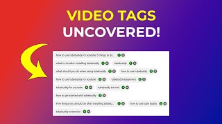 How To See Tags on YouTube Videos and Channels w TubeBuddy [upl. by Benoite]