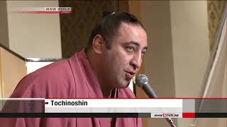 Tochinoshin gets Georgias national award [upl. by Kenti]