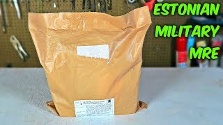 Testing Estonian Military MRE 24Hr Combat Food Ration [upl. by Ynaffik]