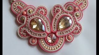 Update collana in soutache e orecchini in pietra [upl. by Salokcin485]