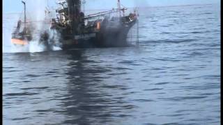 New Coast Guard Video Released of the Sinking of the Japanese fishing vessel RyouUn Maru [upl. by Harrietta]