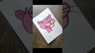 🎀 How to draw Pink Panther  🔥🔥 Pink Panther Easy Drawing and Sketch Idea pinkpanther drawing [upl. by Gorman730]