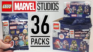 LEGO Marvel Studios Minifigures 36 Packs  Sealed Box Opening [upl. by Salahcin549]