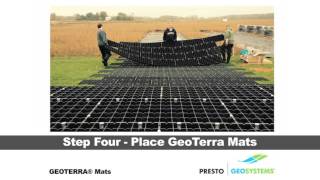 GEOTERRA® Construction Mats Installation with Auger Anchors [upl. by Buatti750]