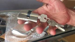 Locinox unboxing amp installing Handle amp Cylinder [upl. by Akihsan]