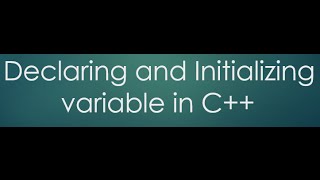 6 Declaring and initializing variable in C [upl. by Anilorac]