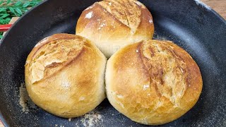 Easy Bread Rolls Recipe MUST TRY😋 4 ingredients [upl. by Vacla]