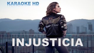 INJUSTICIA KARAOKE HD  LA REINA DEL FLOW  INSTRUMENTAL [upl. by Lemon599]