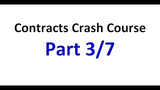 Contracts  Exam Crash Course Part 37 [upl. by Etteniotnna]