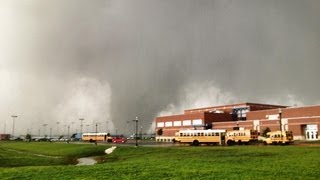 TORNADO EMERGENCY for MOORE OKLAHOMA EAS 814 [upl. by Nnylcaj]