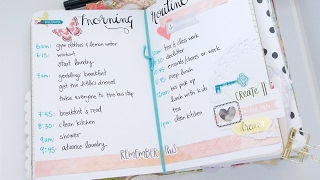 A Morning Routine tutorial for your Planner [upl. by Aivonas]