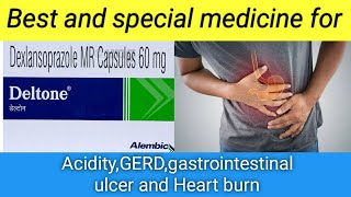 Delton MR 60 capsuletablet UsesAcidityheart burnGERDGastrrointestinal ulcerगैस की दवा [upl. by Ena]