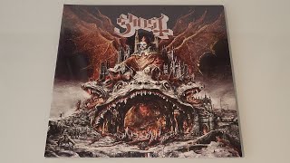 Ghost Prequelle Limited Edition White and Black Splatter Vinyl Unboxing [upl. by Etteniotna]