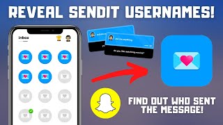 How to Reveal sendit Usernames and Messages from Snapchat  FREE Method 2024 [upl. by Oenire]