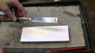 How to Sharpen a Chisel using Waterstones and a DMT DiaFlat Lapping Plate [upl. by Butch]