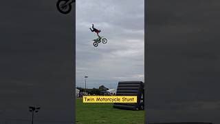 SHORTS  Incredible Twin Motorcycle Stunt at the Heckington Show [upl. by Fabrice]