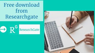 How to download Research Artciles from ResearchGate Free [upl. by Kee]