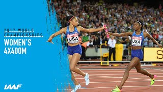 Womens 4x400m Relay Final  World Athletics Championships London 2017 [upl. by Halac761]