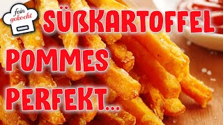 Perfekte SüßkartoffelPommes selbst gemacht [upl. by Dietz512]