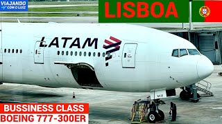 SÃO PAULO 🇧🇷X 🇵🇹LISBOA NA CLASSE EXECUTIVA DO BOEING 777300ER DA LATAM  TRIP REPORT [upl. by Ihn]