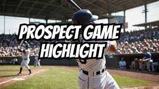 Just a hairs breadth from the foul pole his homer wows at the prospect game [upl. by Katzir]