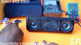 SONY SRSXB31 no enciende fallas resuelta [upl. by Etteraj723]