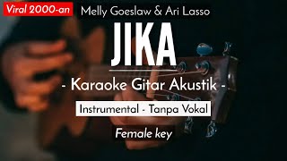 Jika Karaoke Akustik  Melly Goeslaw Feby Putri amp Aldhi Karaoke Version [upl. by Mccullough]