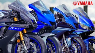 Yamaha R125 R15M R25 R3 R6 R7 R1 R1M Top Speed 2024 [upl. by Oinota]