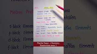 Unit5Periodic Table Index  Chemistry  General Science  Handwritten notes [upl. by Atteoj216]