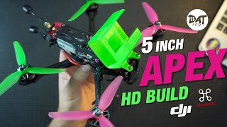 Apex 5 inch fpv drone Build with DJI HD fpv system [upl. by Ladnek]