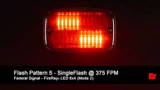 Federal Signal FireRay® LED 6x4 Perimeter Light Flash Patterns [upl. by Henricks]