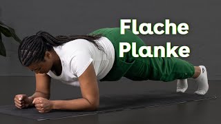 Flache Plank richtig ausführen  RumpfmuskulaturTraining für zuhause  AOK [upl. by Nela]